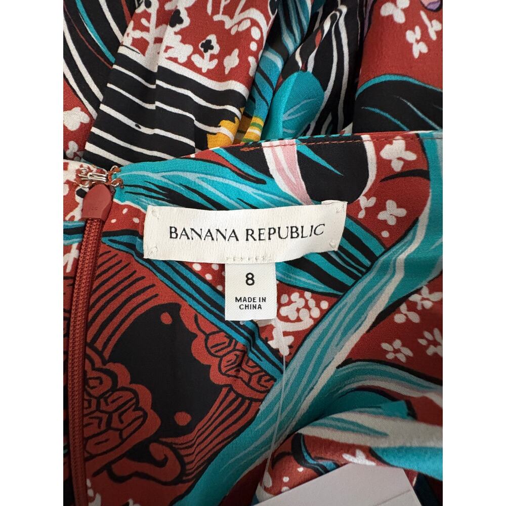 Banana Republic THE WHITE LOTUS Matte 100% Silk Halter Maxi Dress 8 NWT $350 - Picture 13 of 16